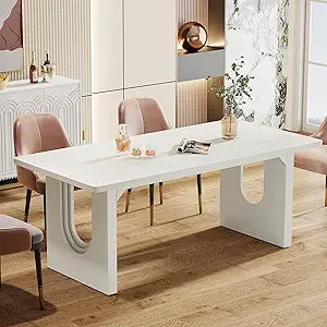 Modern Dining/ Wood Pedestal Base