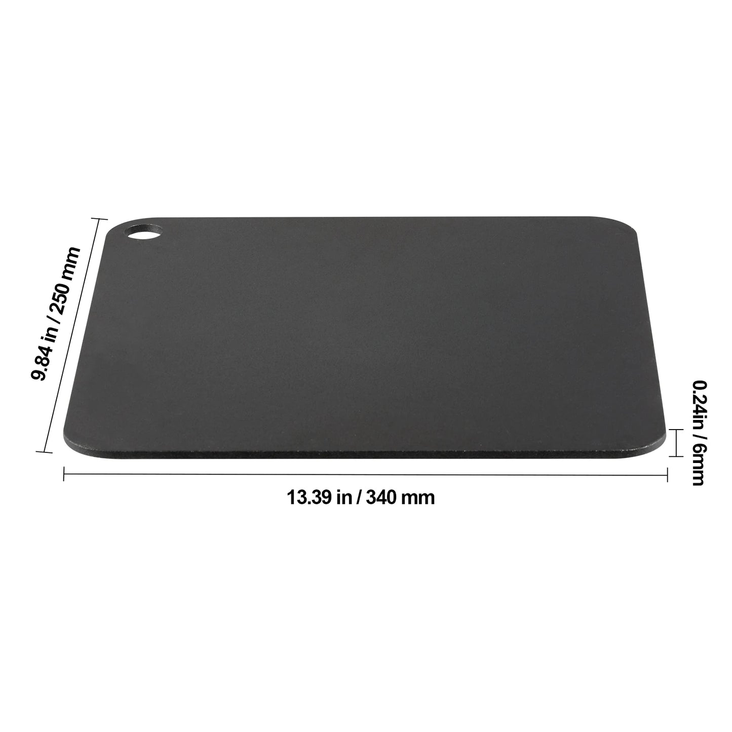 Multi-Size Pizza Steel Plate for Oven Pre-Seasoned