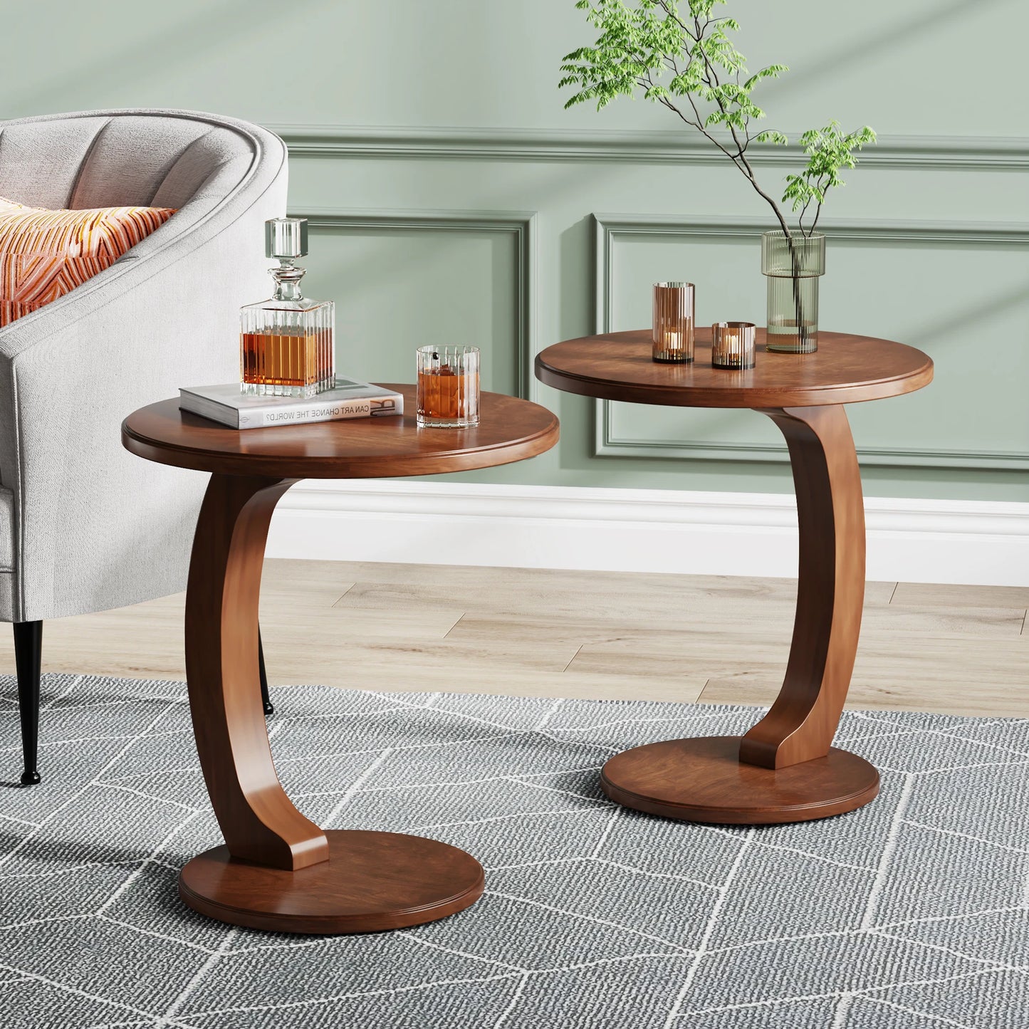 Tribesigns Mid-Century End Table
