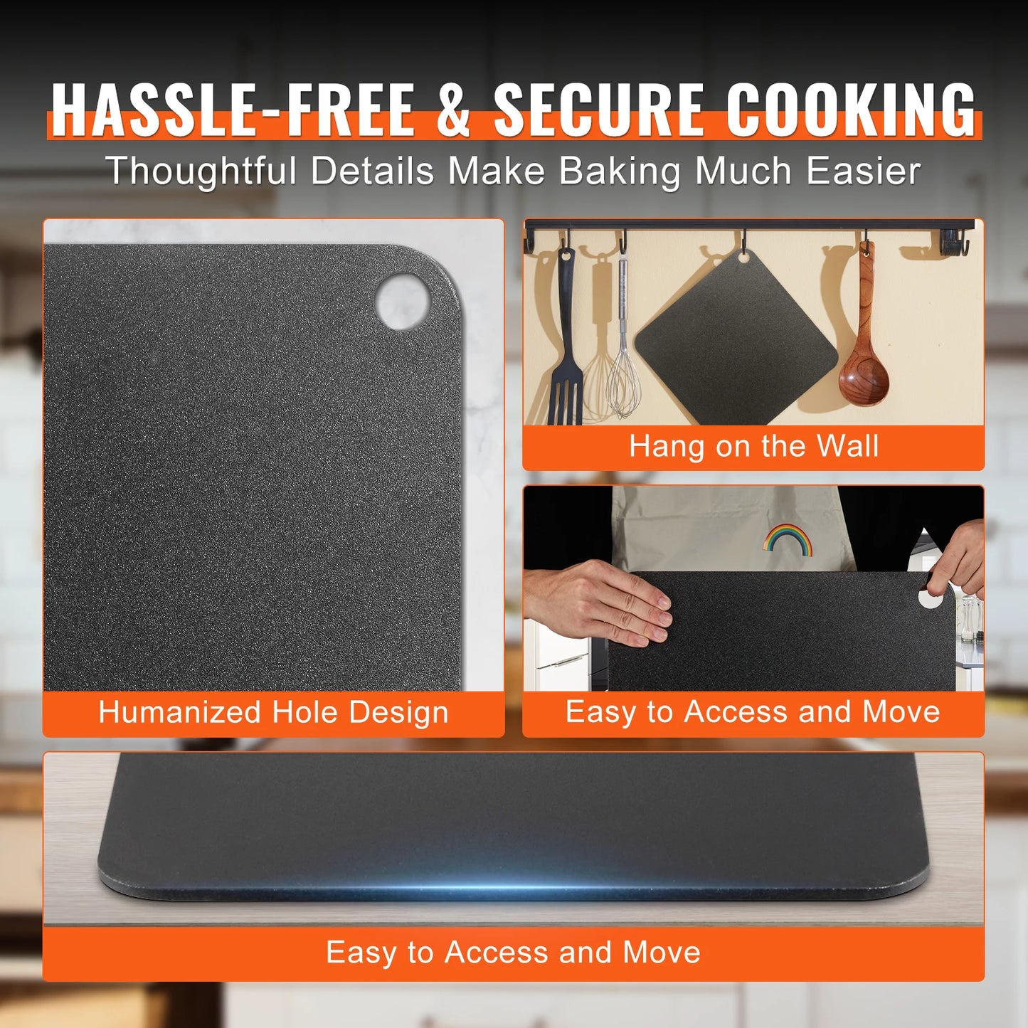 Multi-Size Pizza Steel Plate for Oven Pre-Seasoned