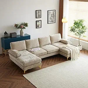 Convertible Sectional U-Shape Sofa