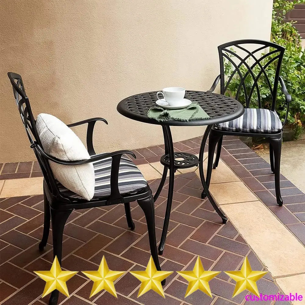 Bistro 3 Piece Outdoor Table/Chairs Set