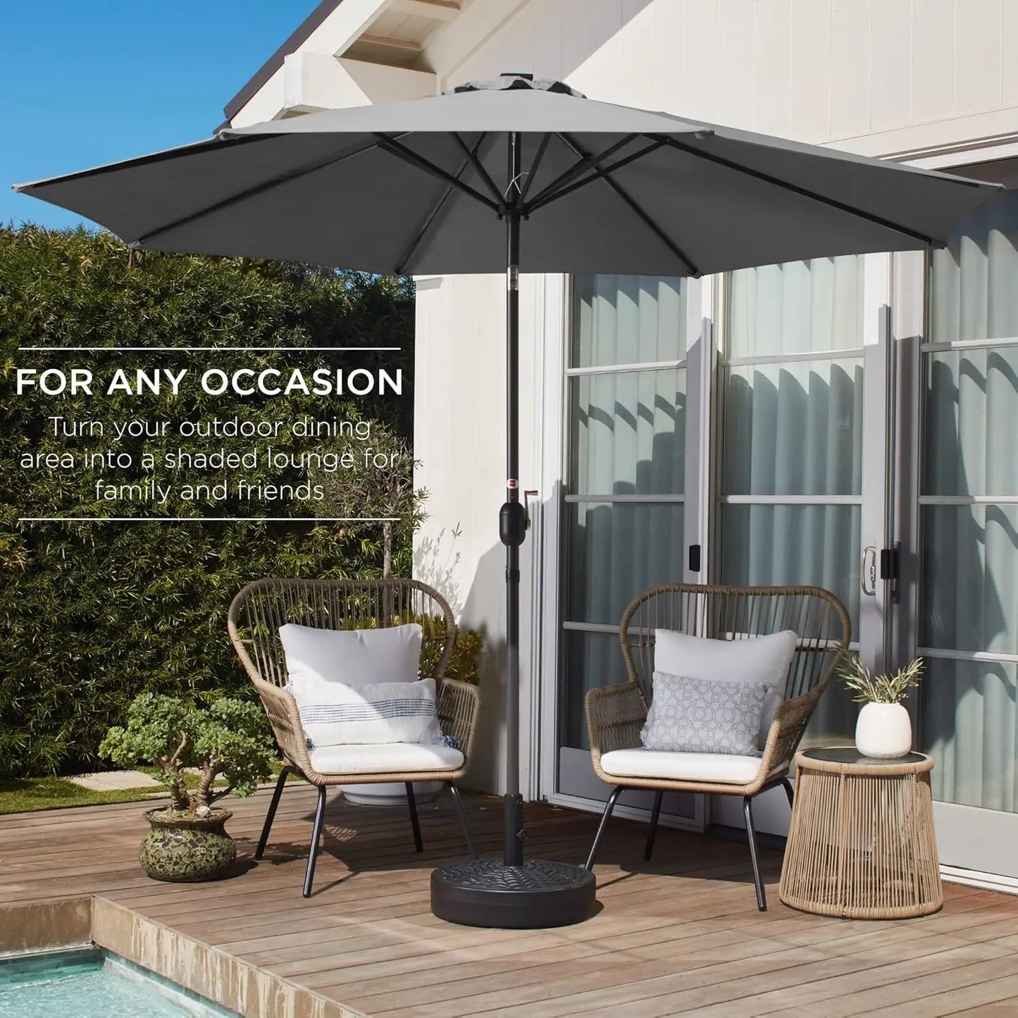 10ft Outdoor Patio Umbrella w/Crank