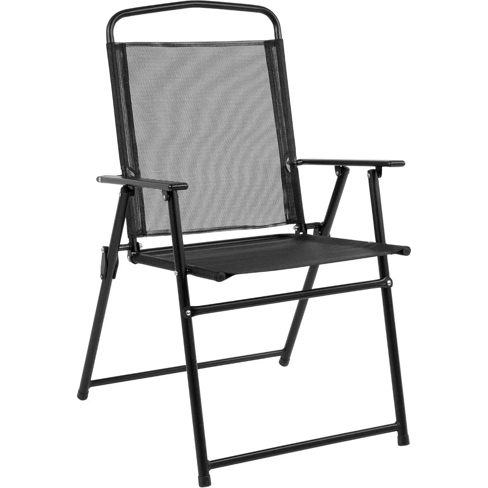 Black 6-Piece Patio Garden Furniture Set