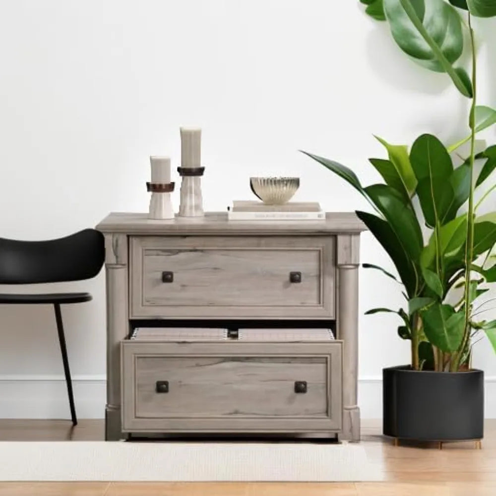 Split Oak Design Lateral Filing Cabinet
