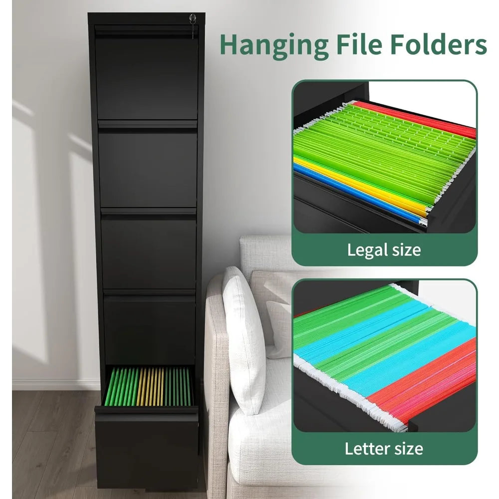 Vertical File Cabinets with a Lock