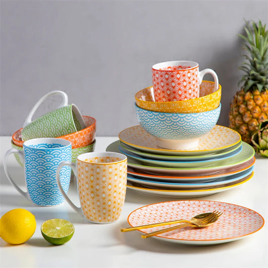 16Pieces Porcelain Dinnerware Set