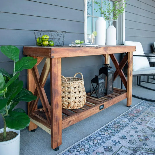 Console Table w/ Lower Storage Shelf