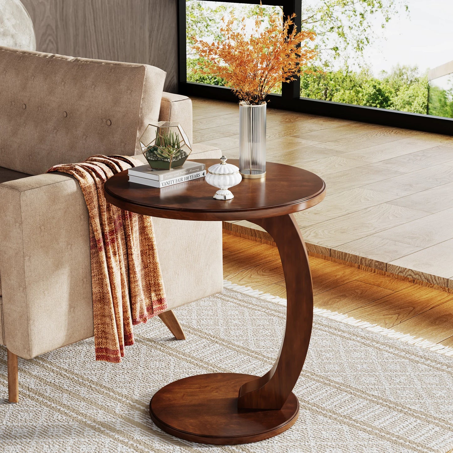 Tribesigns Mid-Century End Table