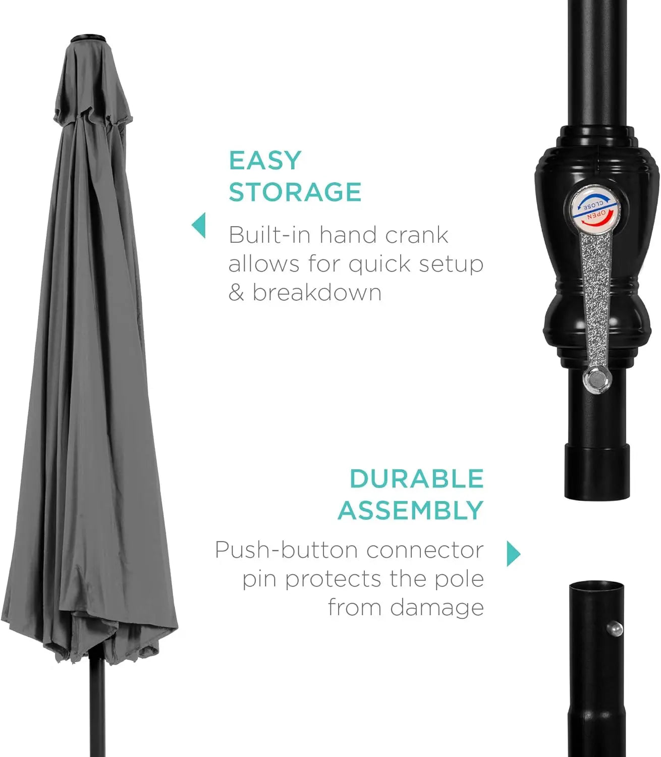 10ft Outdoor Patio Umbrella w/Crank