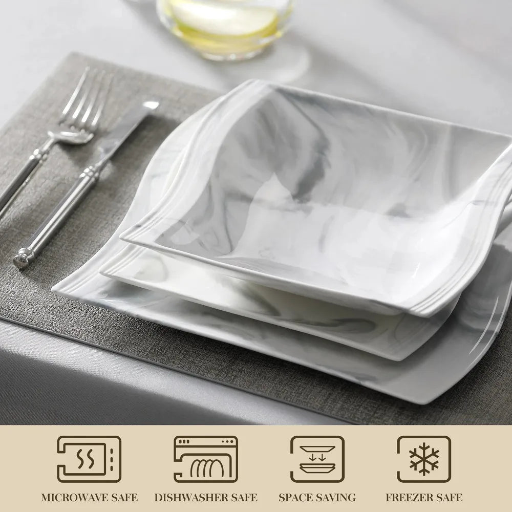 MALACASA FLORA Dinner Tableware