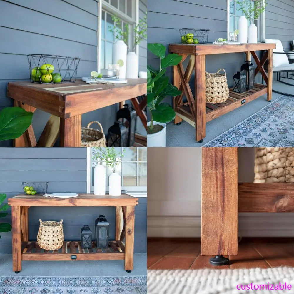 Console Table w/ Lower Storage Shelf