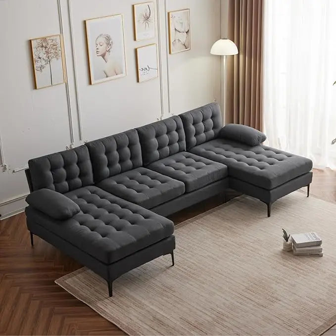Convertible Sectional U-Shape Sofa