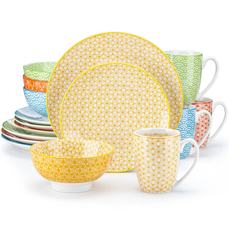 16Pieces Porcelain Dinnerware Set