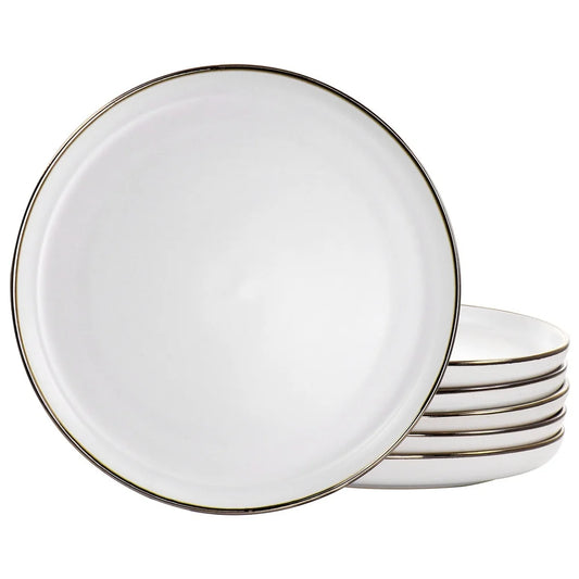 6 Piece Stoneware Plate Set